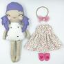 Lalka handmade - tilda rag doll lala