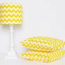 abażur yellow 25x25x22cm - żółty zygzak chevron