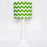 zygzak green 25x25x22cm abażur chevron