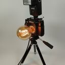 Lampka z aparatu fotograficznego - retro upominek dla fotografa