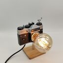 Lampka vintage z aparatu fotograficznego - oryginalny prezent retro