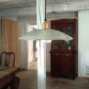 Ręcznie robiona szklana lampa wisząca - klosz 40 cm