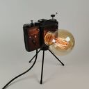 Lampka z aparatu fotograficznego - retro dekoracja vintage do biurka i na prezent
