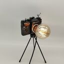 Lampka z aparatu fotograficznego - retro biurkowa, oryginalny prezent dla fotografki