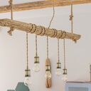 Drewniana lampa wiszaca