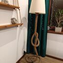 Lampa stojąca ze sznurka jutowego 160 cm - naturalny design