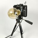 Lampka retro z aparatu fotograficznego - oryginalny prezent dla fotografa i fotografki