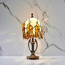 Lampa na biurko z bursztynem bałtyckim - Como B2 - 18/16