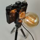 Lampka retro z aparatu fotograficznego - oryginalny prezent dla fotografa i fotografki