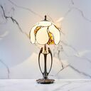 Lampa na biurko z bursztynem bałtyckim - Firenze B1 - 25/17