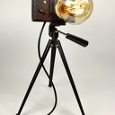 Wyjątkowa lampka z aparatu fotograficznego w stylu retro