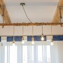 Drewniana lampa wiszaca