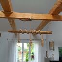 Drewniana lampa wisząca Jaro Blue0