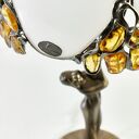 Ręcznie robiona lampa na biurko z bursztynem bałtyckim Terni B3 w technice Tiffany'ego