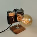 Lampka z aparatu fotograficznego - świąteczny upominek retro dla fotografa
