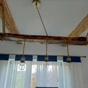 Drewniana lampa wisząca z drewna z morza