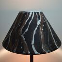Lampa podłogowa hand made Loft - drewno, metal i klosz z recyclingu