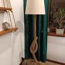 Lampa stojąca ze sznurka jutowego 160 cm - naturalny design