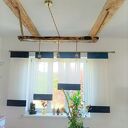 Drewniana lampa wisząca z drewna z morza