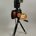 Lampka z aparatu fotograficznego - retro upominek dla fotografa