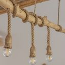 Drewniana lampa wisząca z drewna z morza Jaro Blue0