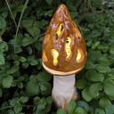 Lampa ceramiczna Smardz - ręcznie wykonana lampka nastrojowa