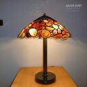 Autorska lampa z ciętych brazylijskich agatów. Handmade. Niezwykle efektowna