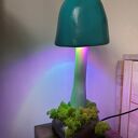 Poświetlany grzybek „Turkusik” - lampka nocna LED do pokoju dziecięcego 