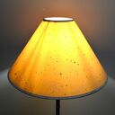 Lampa podłogowa hand made Loft - drewno, metal i klosz z recyclingu