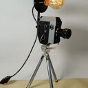 Industrialna lampka z kamery Quarz Zoom DS8 - retro dekoracja