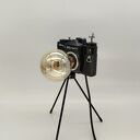 Lampka z aparatu fotograficznego - retro biurkowa, oryginalny prezent dla fotografki