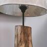 loftowa rustykalna na stolik lampa rustikalna