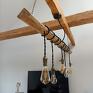 lampa loftowa drewniana wiszącą sufitowa