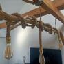 wiszącą - drewniana lampa loftowa