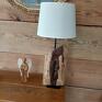 Rustykalna na lampa loftowa lampka na stolik