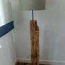 Drewniana - podłogowa lampa stojaca