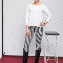 legginsy czarna smuga