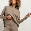 Spodnie dresowe legginsy T382, cappuccino