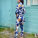 Legginsy Second Skin Sky Parade - autorski nadruk i wysoki stan