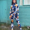 Legginsy second skin - sky parade