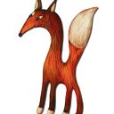 Lisokonik - magnes na lodówkę z wycinanej sklejki 3 mm