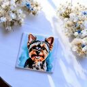 Ceramiczny magnes z wizerunkiem Yorkshire terriera