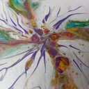 Wir Kolorów - unikalny magnes handmade na lodówkę (acrylic pouring)