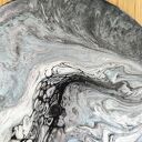 Artystyczny Akcent - magnes na lodówkę Acrylic Pouring