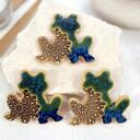 Ceramiczna żabka - magnes na lodówkę