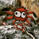 Pajączki - komplet 4 magnesów na lodówkę