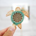 Ceramiczny magnes na lodówkę żółw piaskowy