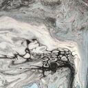 Artystyczny Akcent - magnes na lodówkę Acrylic Pouring