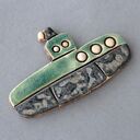 Łódź podwodna - magnes, ceramika