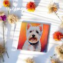 Ceramiczny magnes na lodówkę West Highland White Terrier
